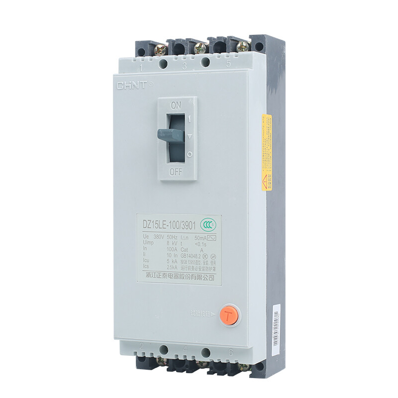 正泰DZ15LE-100/4901塑殼漏電斷路器詳解 可靠的三相四線電路保護衛士